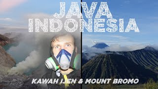 East JAVA INDONESIA • Blue fire Kawah Ijen & Volcano Mount Bromo