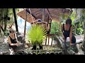 Full VIDEO 4K 100 days of survival, building a bamboo house, living in the forest