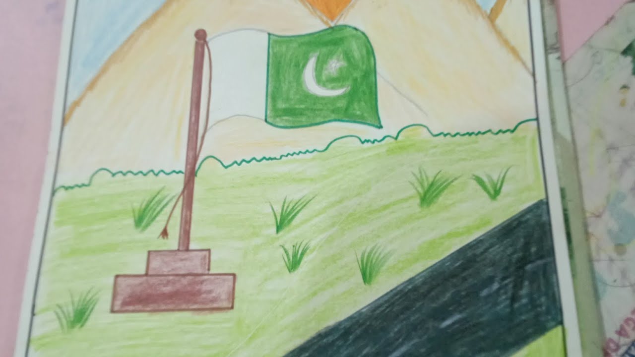 Happy Independence day Drawing Poster//14 August 2025