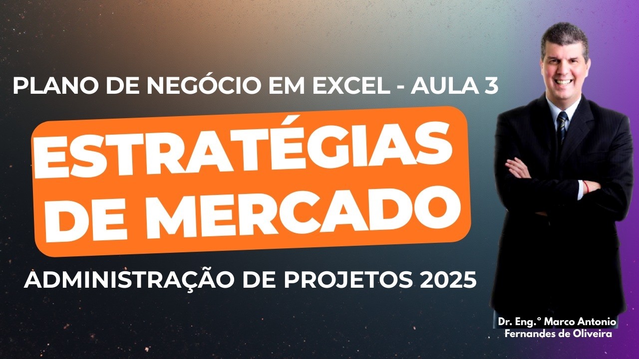 Plano de negócio em Excel #3 - Estratégias de mercado (vídeo original)