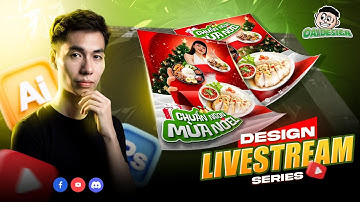 THIẾT KẾ KEY VISUAL GIÁNG SINH TRÊN PHOTOSHOP | OAI DESIGN | | LIVESTREAM DESIGN