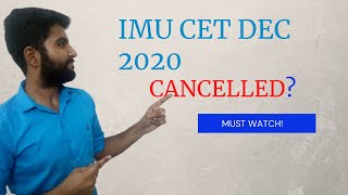 IMU CET DEC 2020 CANCELLED MERCHANT NAVY | THE MARINE WHALES