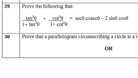 Prove the following that: tan^3θ/(1+tan^2θ)+cot^3θ/(1+cot^2θ)= secθcosecθ -2sinθcosθ