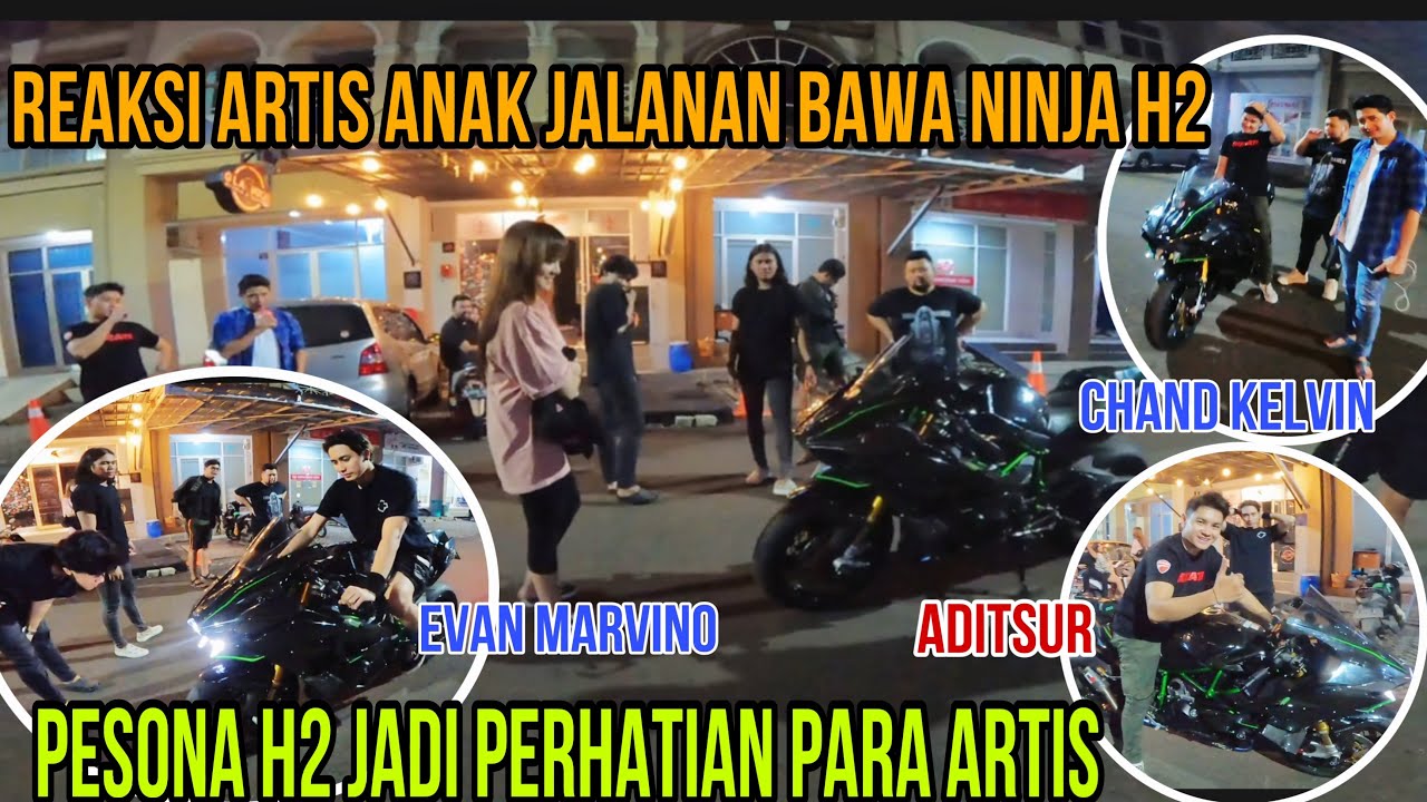 REAKSI KETONGKRONGAN ARTIS BAWA NINJA H2 JADI PUSAT PERHATIAN