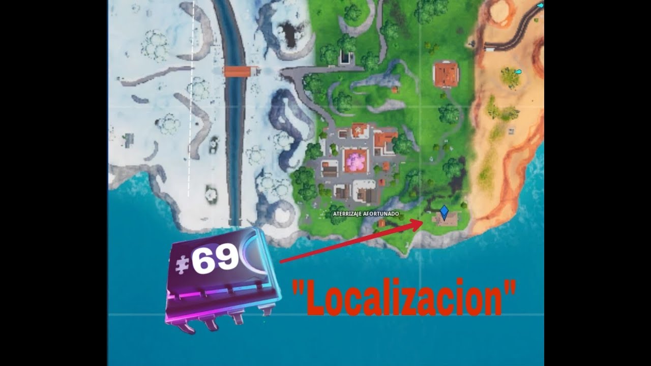 Localizacion del fortbyte #69   - Fortnite.