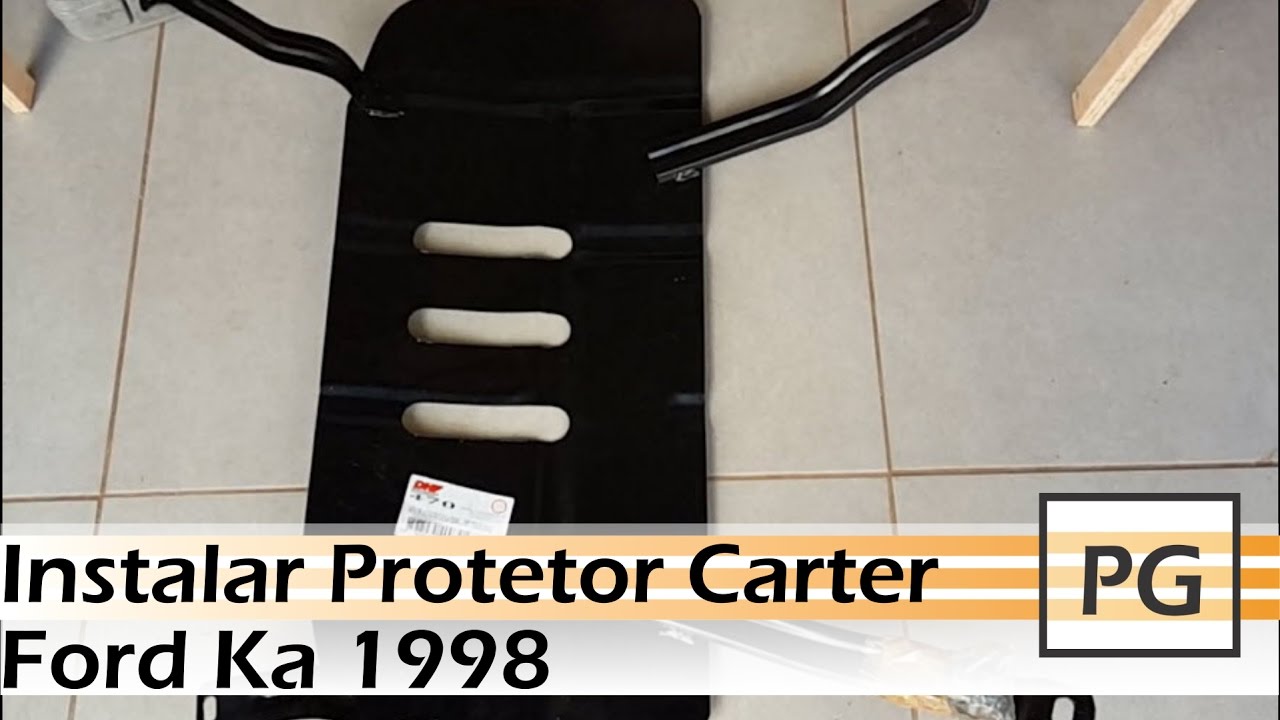 Instalando o protetor de cárter (Peito de aço) no Ford Ka 19