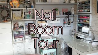 Nail Room Tour | nail art collection &amp; storage