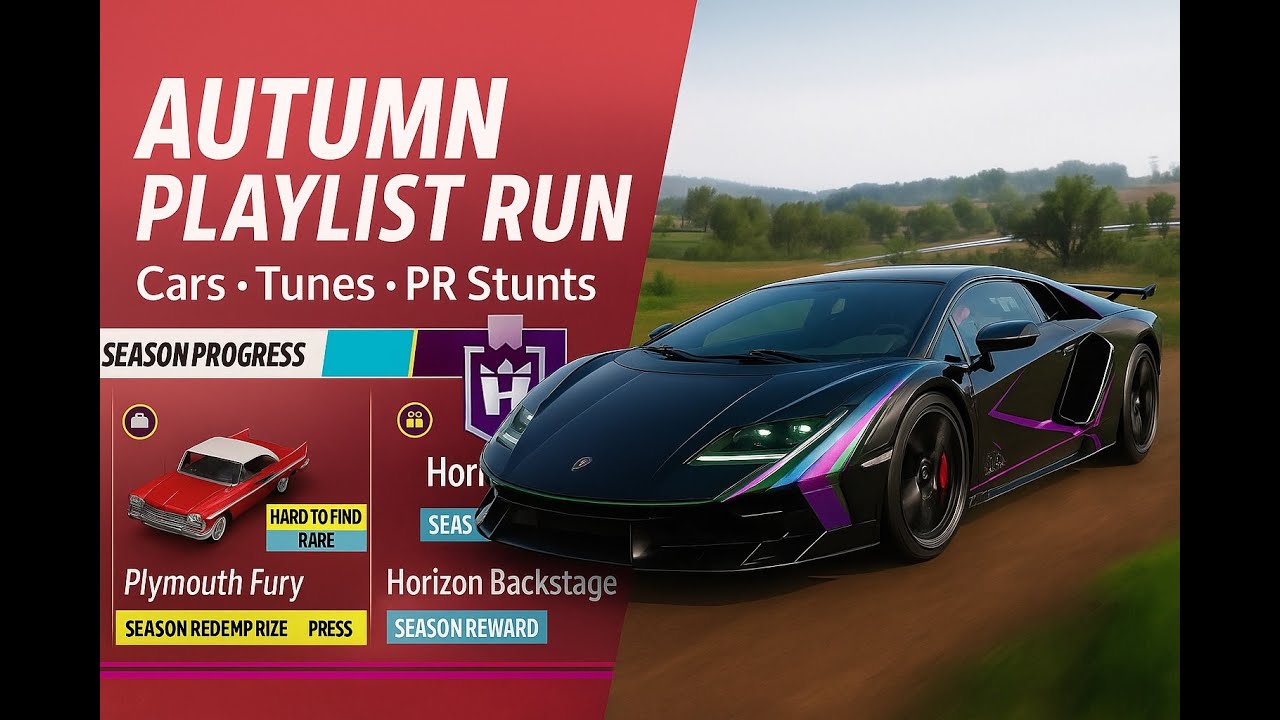 What I Did to Unlock the Fury & Backstage Pass | FH5 Horizon Holiday Autumn Playlist | Full Races