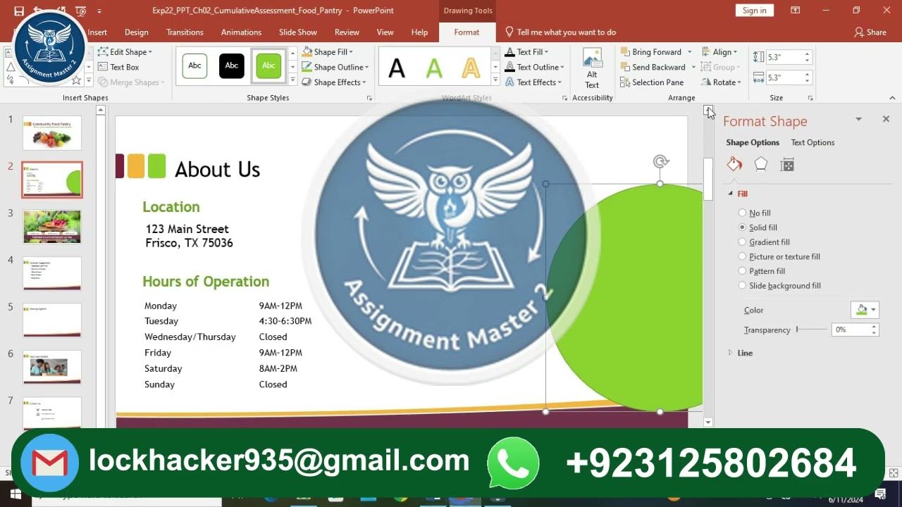 Exp22 PowerPoint Ch02 CumulativeAssessment Food Pantry