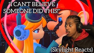 DID THEY JUST Mario x Meggy Stuck In The Elevator Original fanfic by InfiniteLeJackal Skylight React