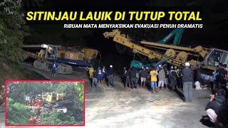 SITINJAU LAUIK DI TUTUP TOTAL‼️Ribuan Mata Melihat, Dramatis..Evakuasi Truk Trailer Muatan 80 ton 