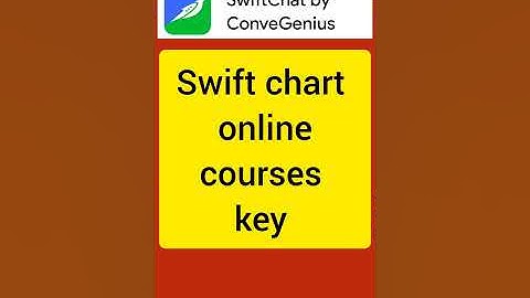 swift chart courses key!! online courses key| Gnana prakash questions answers