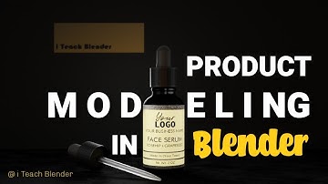 Product Modeling in Blender || 3D Glass Dropper Bottle || 3D Modeling Timelapse