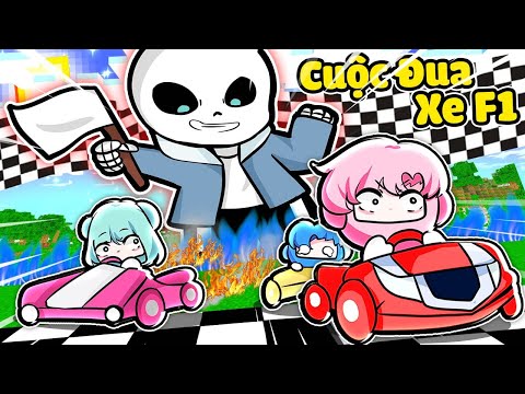 Hiha và sinh tố team đại chiến cuộc đua xe F1 trong minecraft*Hiha KartRider Rush+ 😍💰