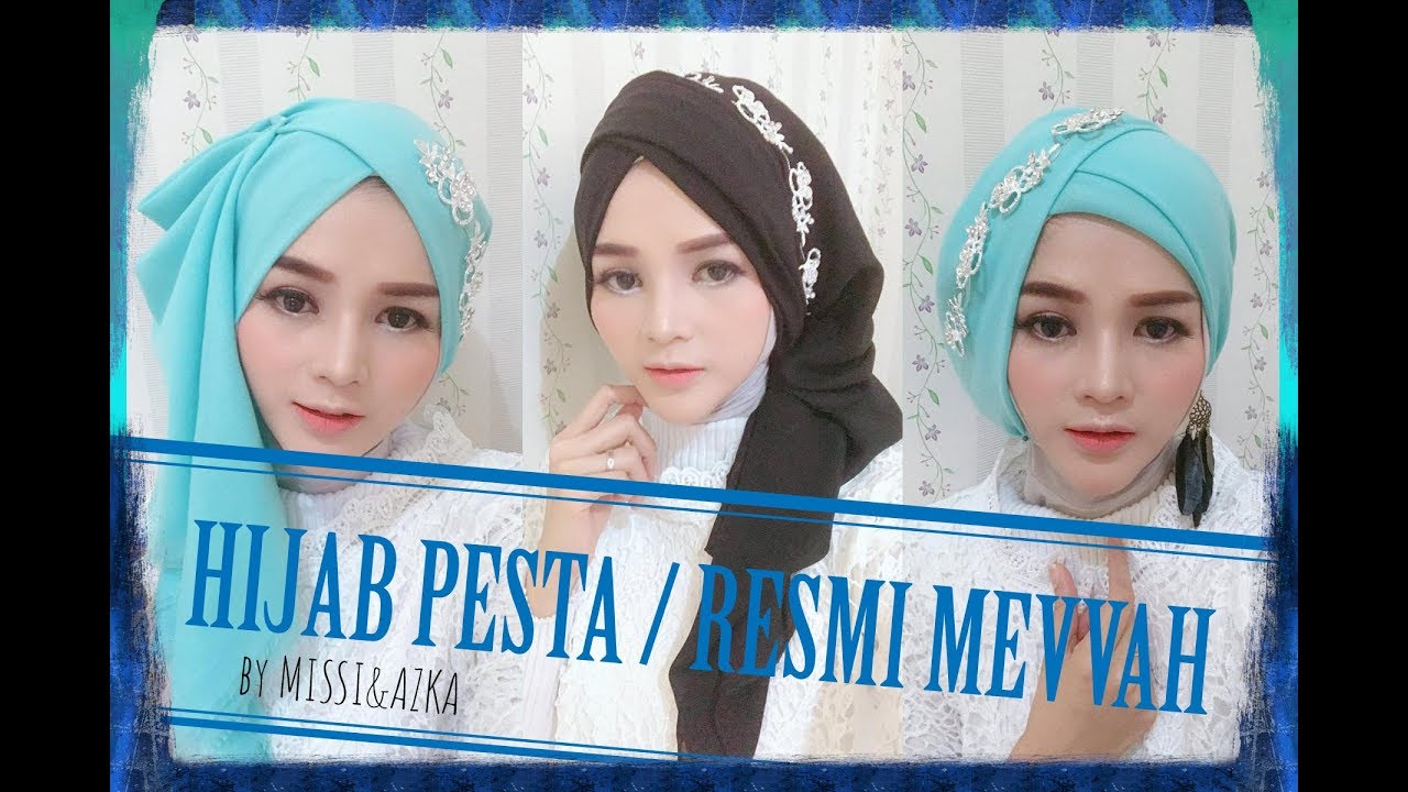 3 Tutorial Hijab Pesta Formal Kondangan Mewah WOW BINGITS YouTube