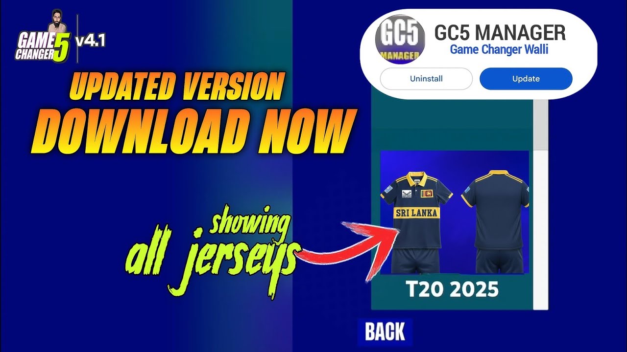 GC5 MANAGER updated Download Now ! Showing All Jerseys 