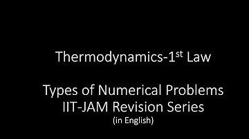 Thermodynamics- I || Numerical (NAT) Problems || IIT-JAM