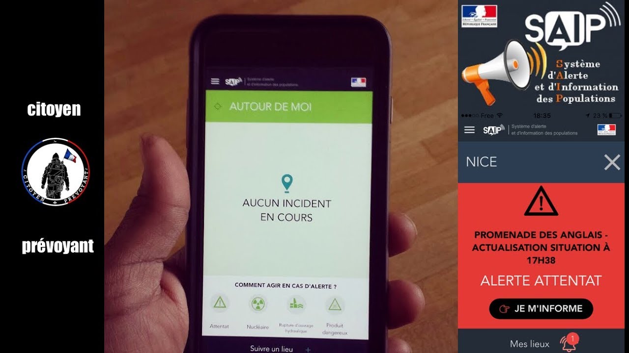 S A I P L'application mobile pour vous avertir des menaces en temps réel