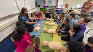Allen students receive hands-only CPR; AED training