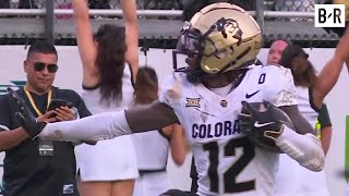 Travis Hunter Hits Heisman Pose in 1 INT, 1 TD Performance vs. UCF