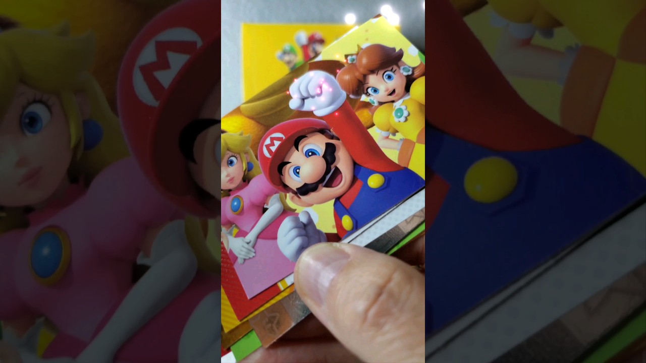 Super Mario Panini pack rip 