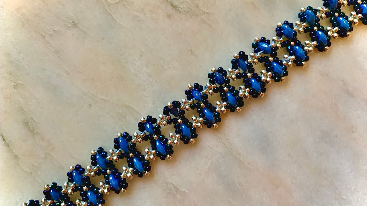 Easy SuperDuo Beaded Bracelet 💎 #beadedbracelet