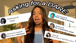 Letting YouTubers\/Celebs Give Me DARE!! *why*|VRIDDHI PATWA