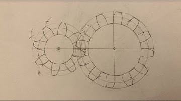 Drawing Gears with a Compass (simplified method)