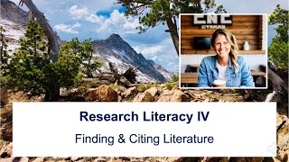 Research Literacy IV: Finding Research Litearture with PubMed