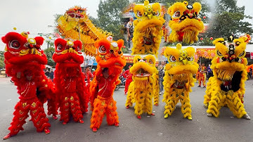 Múa Lân Sư Rồng 2025 Cộ Bà Thiên Hậu Bưng Cầu tỉnh Bình Dương rằm tháng giêng