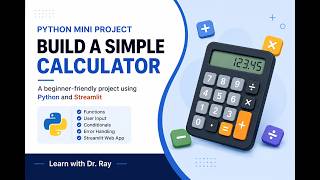 Python Mini Project | Build a Simple Calculator with Python & Streamlit (Beginner Tutorial)