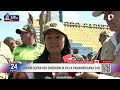 Keiko Fujimori supervisa emergencia en la Panamericana Sur tras caída de huaicos