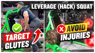 How To Leverage SQUAT💪TARGET Glutes + AVOID Injuries