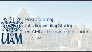 Invito al la nova studgrupo pri Interlingvistiko – Poznano 2021-2024