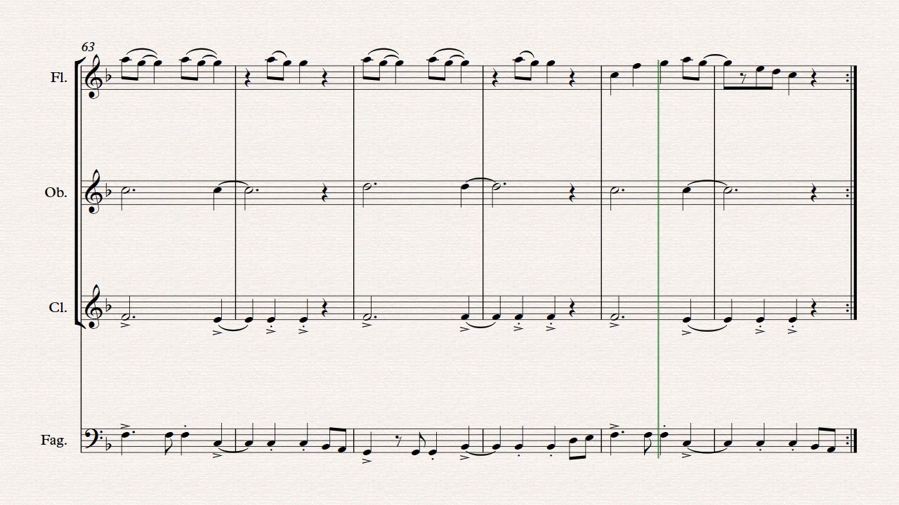 Paradise Woodwind Quartet Sheet Music Cover Coldplay