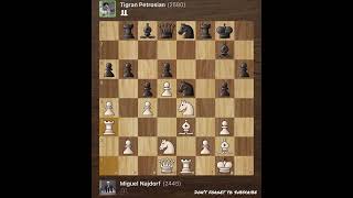 Miguel Najdorf vs Tigran Petrosian • Santa Monica  USA, 1966