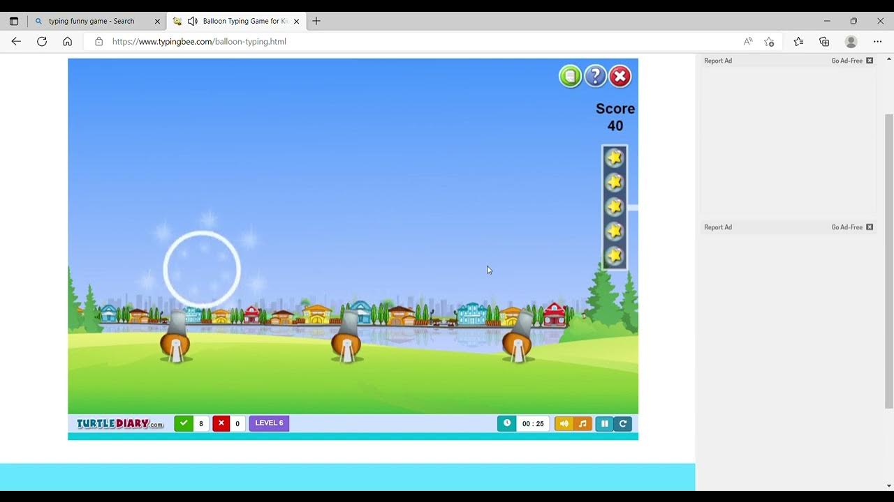 Balloon Typing Game for Kids Typing Bee YouTube