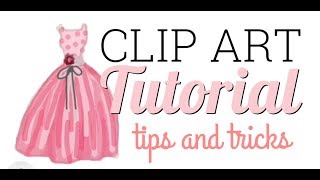 Simple Clipart Tutorial, Prom Dress 1963, Tips and Tricks that anyone can learn