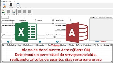 Verificando prazo do Serviço no Access | Alerta de Prazo de Serviço Access