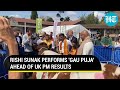 UK PM hopeful Rishi Sunak, wife Akshata Murthy do 'Gau Puja' in London before results- Viral