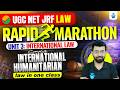 UGC NET Law Marathon Class 2026 | Unit 3 International Law Complete Revision | PYQs + MCQs Questions