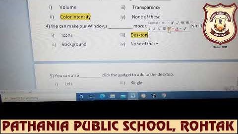 Pathania World Campus-Class 4-Computer-Revision Worksheet-2 of Chapter-3