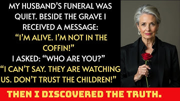 At my husband’s funeral I got a message: “I am still alive, trust no one!