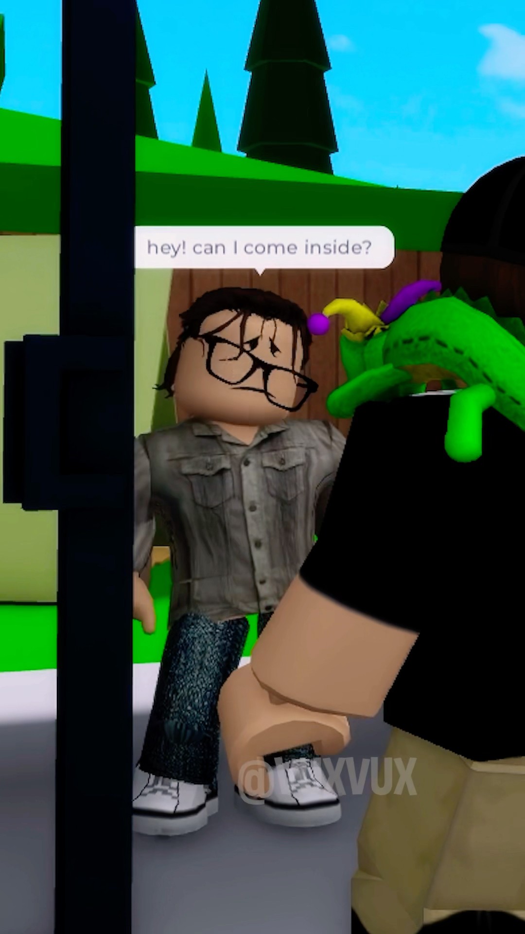 HOMELESS MAN TRICKED MY FAMILY ?? #roblox #robloxshorts