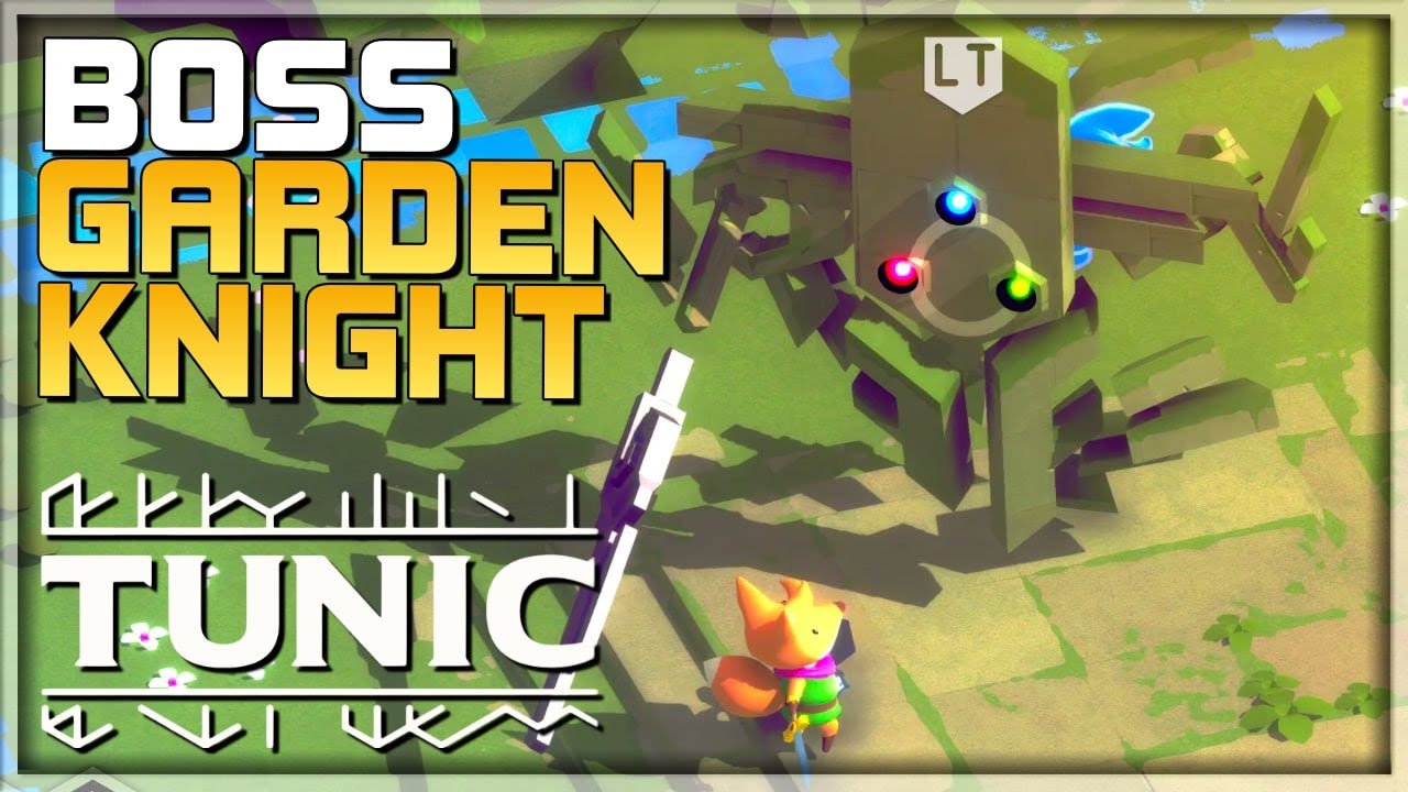 TUNIC - GARDEN KNIGHT Boss Fight Gameplay - The West Garden - How to beat Gameplay Guide - PC/Xbox