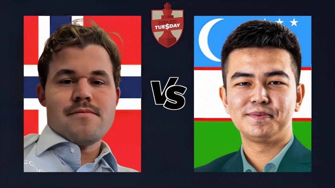 Magnus Carlsen vs Rakhmatullaev | Titled Tuesday Chesscom