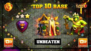 Top 10 *BASE* Town Hall 16 Base With Link | Th16 Anti Root Rider * CWL , PUSHING* Base .