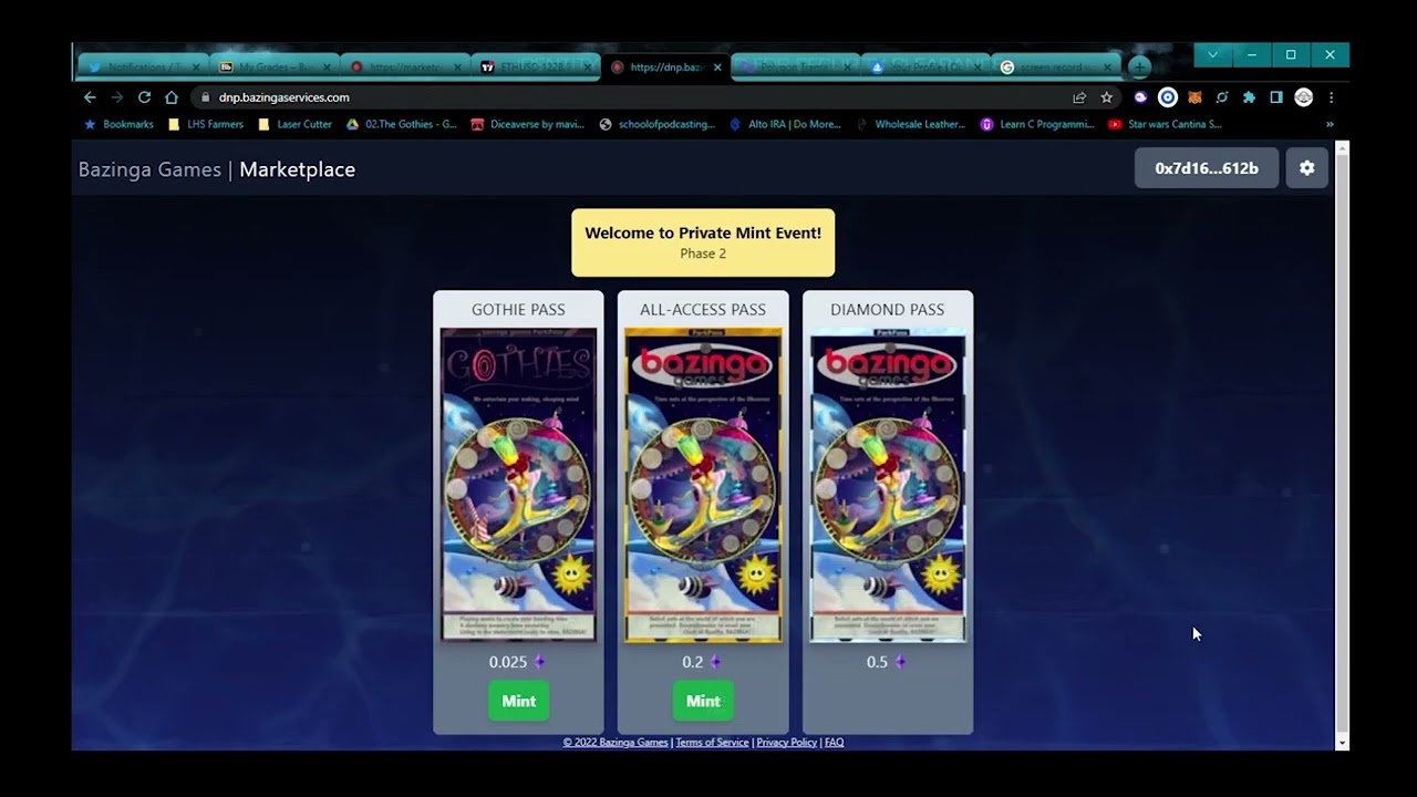 MintTutorial for The ParkPass Mint June 18, 2022