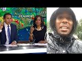 Reporter covering Harvey flooding drops his microphone and helps a to woman deliver