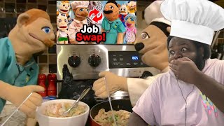 SML Movie: Job Swap! (REACTION) #sml #jeffy #reaction 🍔➡️🩺🧑‍⚕️